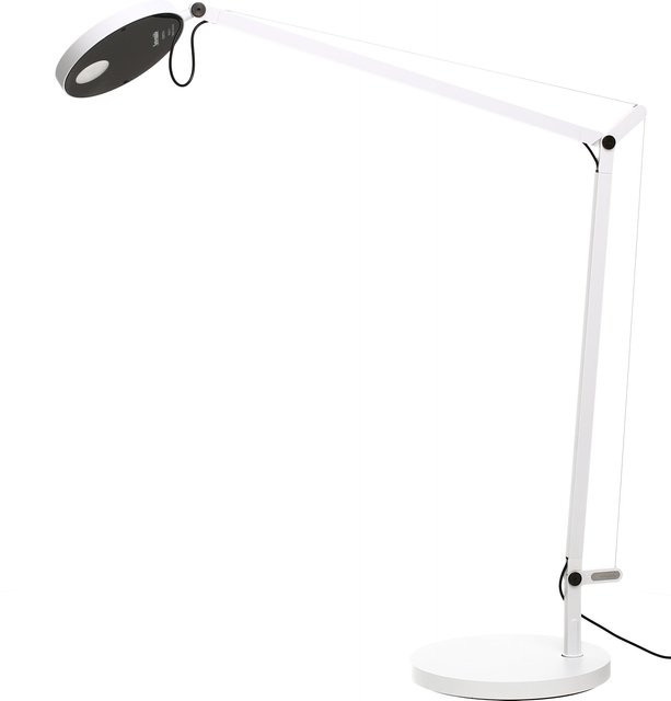 Artemide Demetra Schreibtischleuchte aus Aluminium in Weiß mit LED, dimmbar und höhenverstellbar - Bild 1