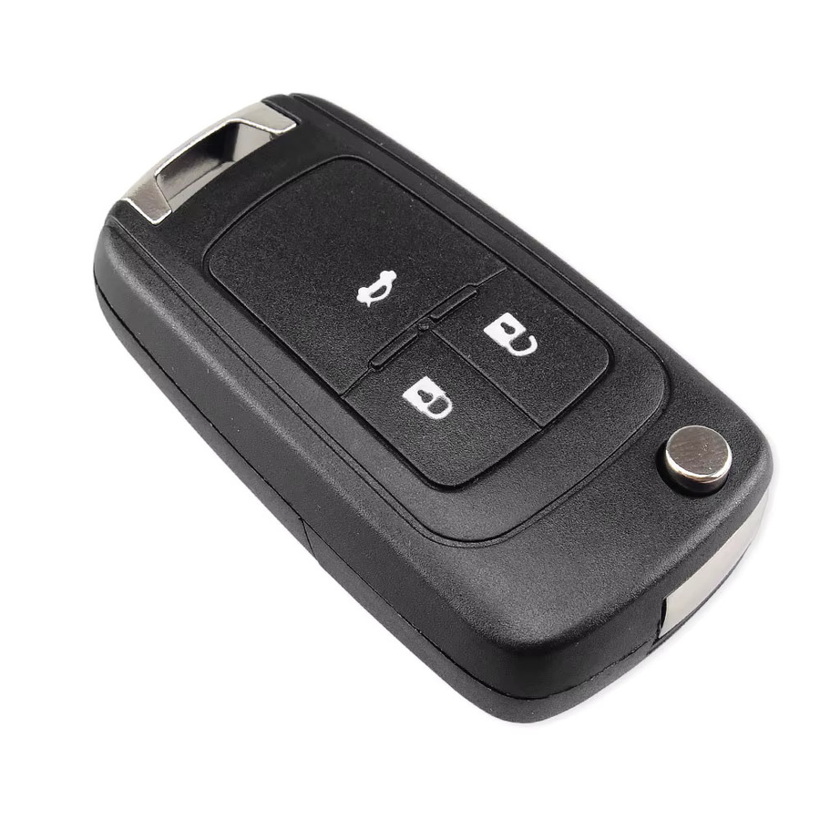 KEYYOU Flip Folding Remote Key Case für Opel Vauxhall Corsa Astra Vectra Zafira Omega HU100 Schwarz - Bild 3
