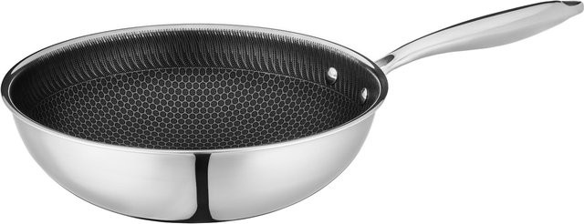 Mäser Wok Hestia aus Edelstahl in Schwarz und Silber - Bild 1
