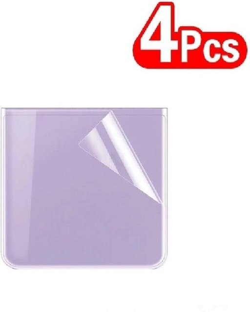 4er-Pack Hydrogel-Displayschutz für Samsung Galaxy Z Flip 5, Z Flip 4 und Z Flip 3, transparent und weich - Bild 1