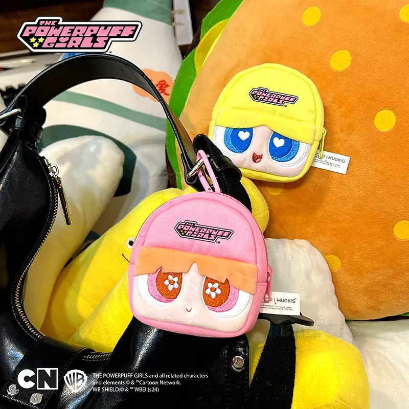 HUGKIS Powerpuff Girls Plüsch-Tasche, Münzbörse, 10cm, Bunt / Mehrfarbig - Bild 2