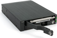 FANTEC MR-25DUAL Mobiles Speicher-Rack für 2.5 Zoll SATA 6Gb/s und SAS 6Gb/s in Schwarz - Bild 1