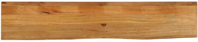 vidaXL Tischplatte aus Massivholz Mango mit Baumkante, Braun, B/T/H: 160 x 40 x 2,5 cm - Bild 1