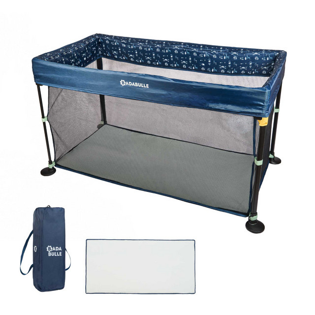 BADABULLE Reisebett Easy Clip 2in1 in Blau - Bild 1