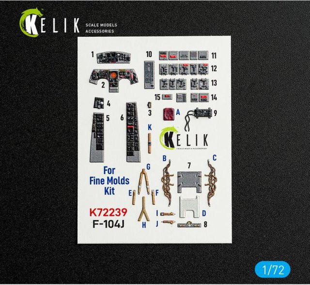 Fine Molds F-104J - Interior 3D-Decals - Bild 1