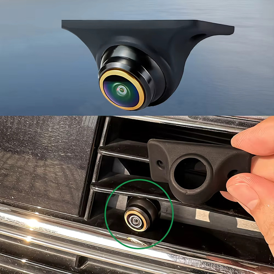 Bileeko Fisheye-Rückfahrkamera in Schwarz mit 1080P Full HD AHD/CVBS, Weitwinkelobjektiv und Einparkhilfelinien für Front-, Seiten- oder Rückansicht - Bild 4