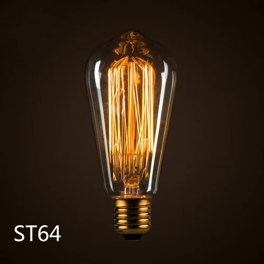 JOYINLED Vintage Edison LED-Glühbirnen ST64, E27, Warmweiß, Dimmbar, 40W, Transparent - Bild 3