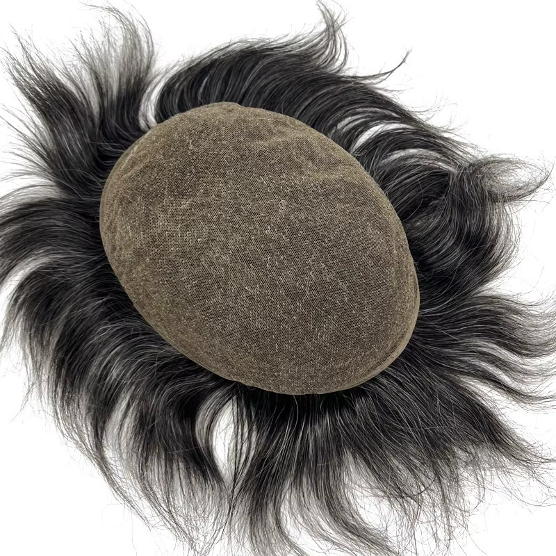 HRF Toupee Echthaar-Ersatzsystem aus französischer Spitze, Herren - Bild 4