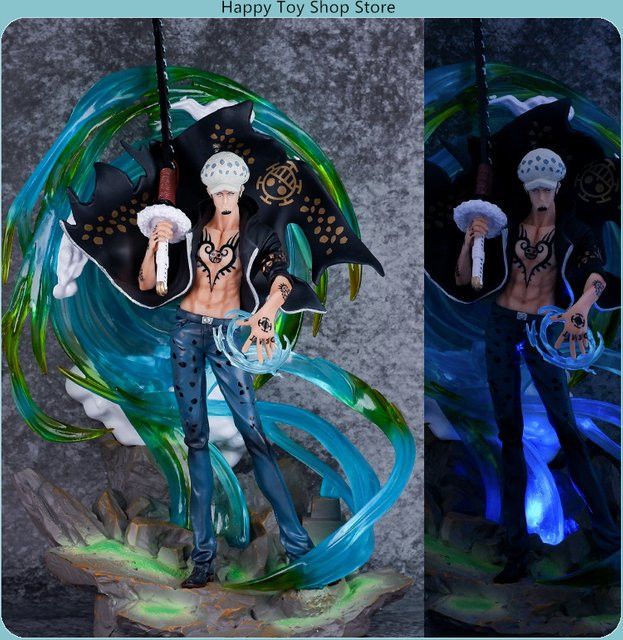 Bandai One Piece Trafalgar Law Dream Ver Oka Shichibukai Anime Figur mit leuchtender Szene, Höhe: 43 cm, Multicolor - Bild 1