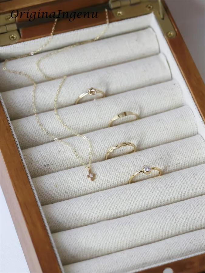 Halskette 14K Gold gefüllt, Kreuz-Anhänger, Zirkonia, Damen - Bild 2