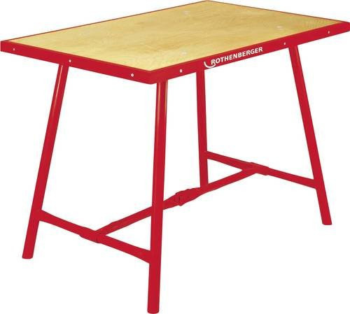 Rothenberger Werkbank Rohrschlosser klappbar in Rot mit Stahlkante, B/T/H: 120,0 x 75,0 x 83,5 cm - Bild 1
