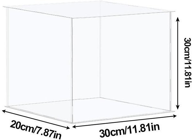 Transparente Box Organizer Aufbewahrungsbox aus Acryl mit Deckel von Good Industrial Accessories, B/T/H: 30 x 20 x 30 cm - Bild 1