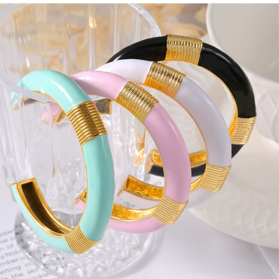Liora Armband, Edelstahl, vergoldet, mehrfarbige Emaille, Damen - Bild 3