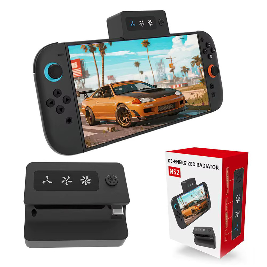 Docking Station Konsole mit Kühlungsfunktion und 2 Lüftern für Nintendo Switch in Schwarz - Bild 5