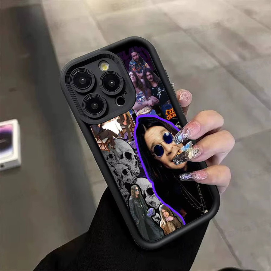 Potdemiel Handyhülle Rock Ozzy Osbourne für iPhone 11 bis 17 Pro Max, Silikon-Rückseite, Multicolour - Bild 3