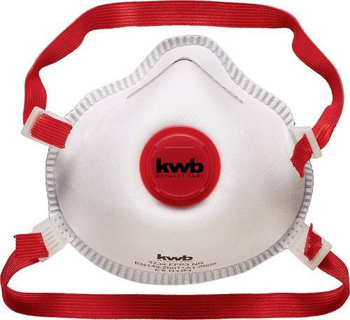 Kwb 373410 Feinstaubmaske mit Ventil, 2er-Pack, Weiß - Bild 1