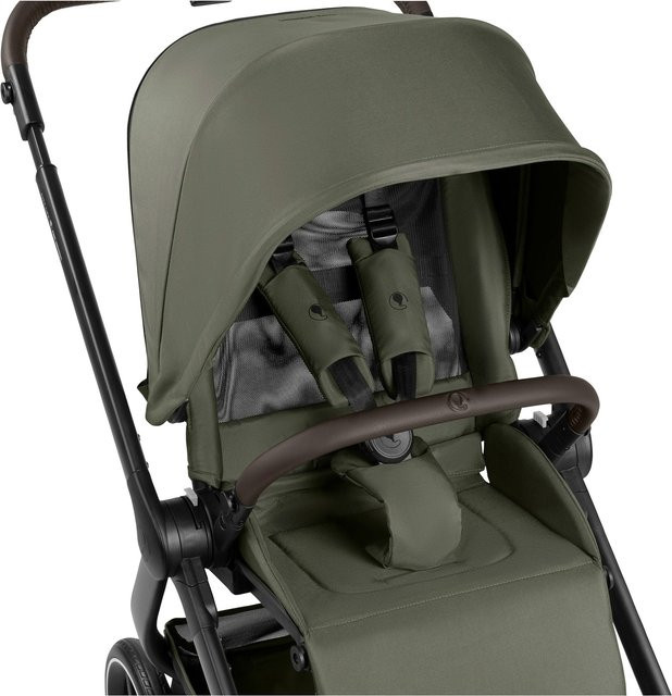 ABC Design City Life Kombi-Kinderwagen in Grün mit Federung und Schwenkrädern - Bild 1