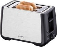 Cloer King-Size-Toaster 3569 in Schwarz und Silber