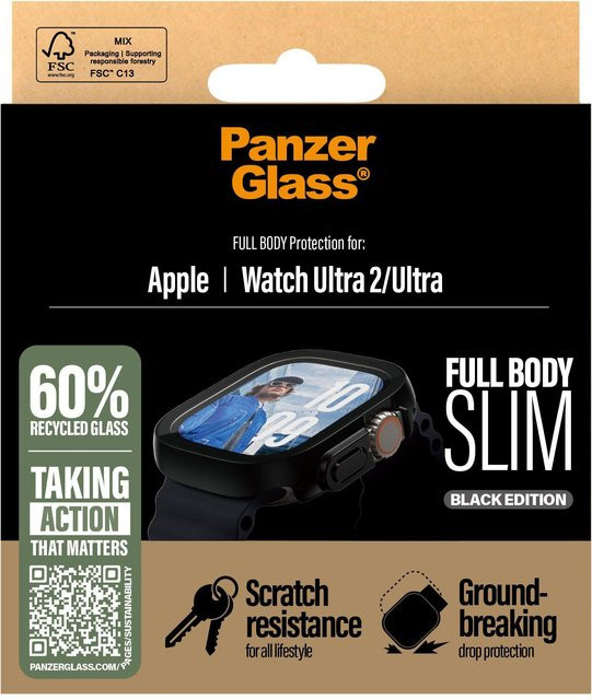 Snappie Screen Protector Full Body Slim, Schwarz, Apple Watch Ultra - Bild 1