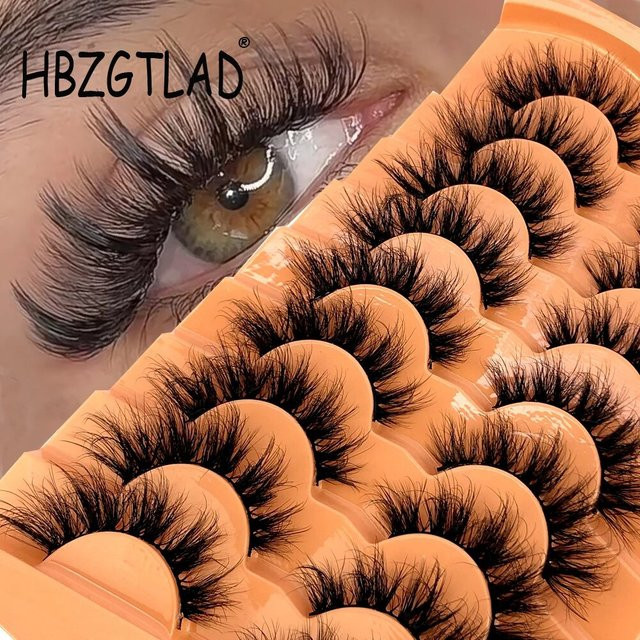 Künstliche Wimpern Katzenaugen-Look, 9 Paar, Black, Unisex - Bild 1