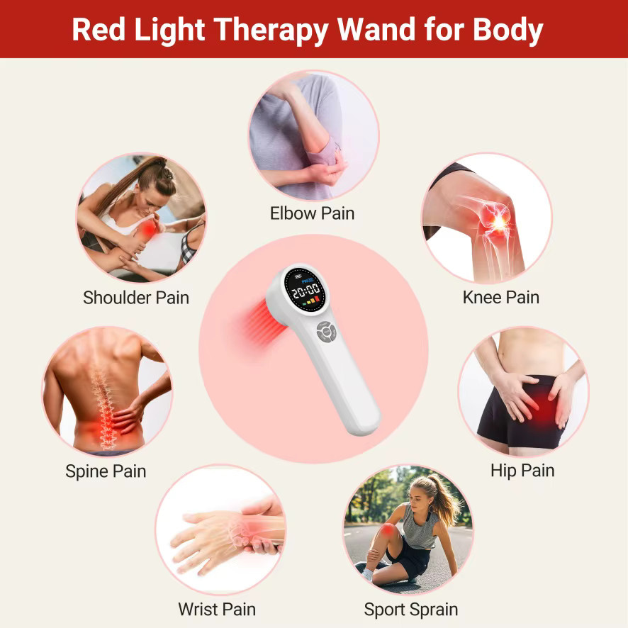 ZJKC Lasertherapie-Maschine, Rotlichttherapie, Weiß, Unisex - Bild 2