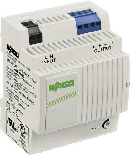 WAGO 787-1012 Hutschienen-Netzteil DIN-Rail 24 V/DC 2.5 A 60 W mit 2 Ausgängen in Weiß - Bild 1