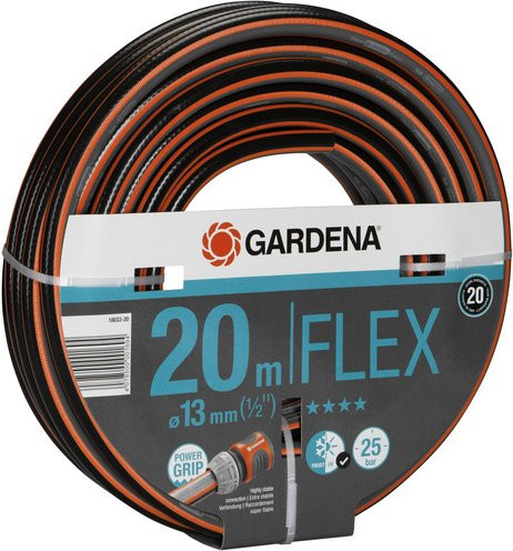 GARDENA Comfort Flex Gartenschlauch, 20 m, schwarz/orange/bunt, 1/2 Zoll - Bild 1
