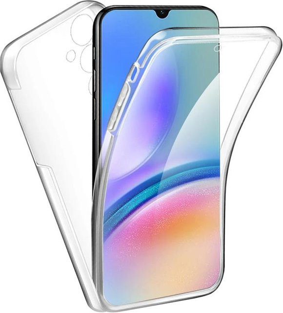 360 Grad Ganzkörperhülle für Samsung Galaxy S24 S23 Ultra Plus FE A05 A05S A15 A25 A35 A55 A04 A04S A14 A24 A34 A54 5G 4G Clear Soft Cover Transparent - Bild 1