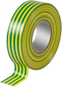 3M TemFlex 1500 Vinyl Elektro-Isolierband in Grün-Gelb, Breite: 15 mm, Länge: 10 m - Bild 1