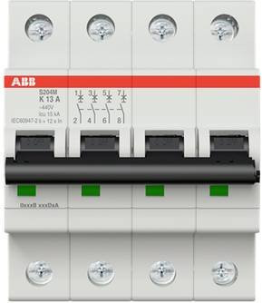 ABB S204M-K13 Leitungsschutzschalter 13A 400V grau - Bild 1