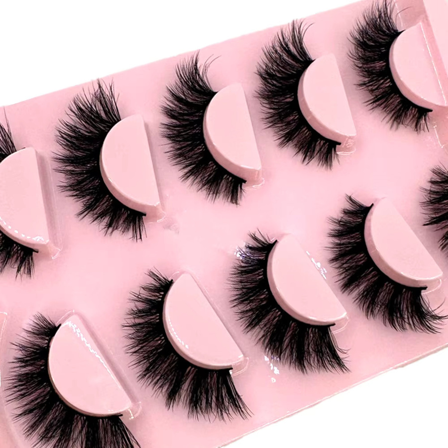 Künstliche Wimpern, 5 Paar, Black, Natürlich, Unisex - Bild 4
