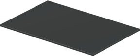 Duravit Glaseinleger DuraSquare aus Sicherheitsglas in Flannel Grey, B/T: 47 x 38 cm - Bild 1