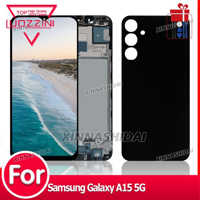 Samsung Galaxy A15 5G SM-A156B LCD Display mit Touch Screen und Rahmen in Schwarz - Bild 1