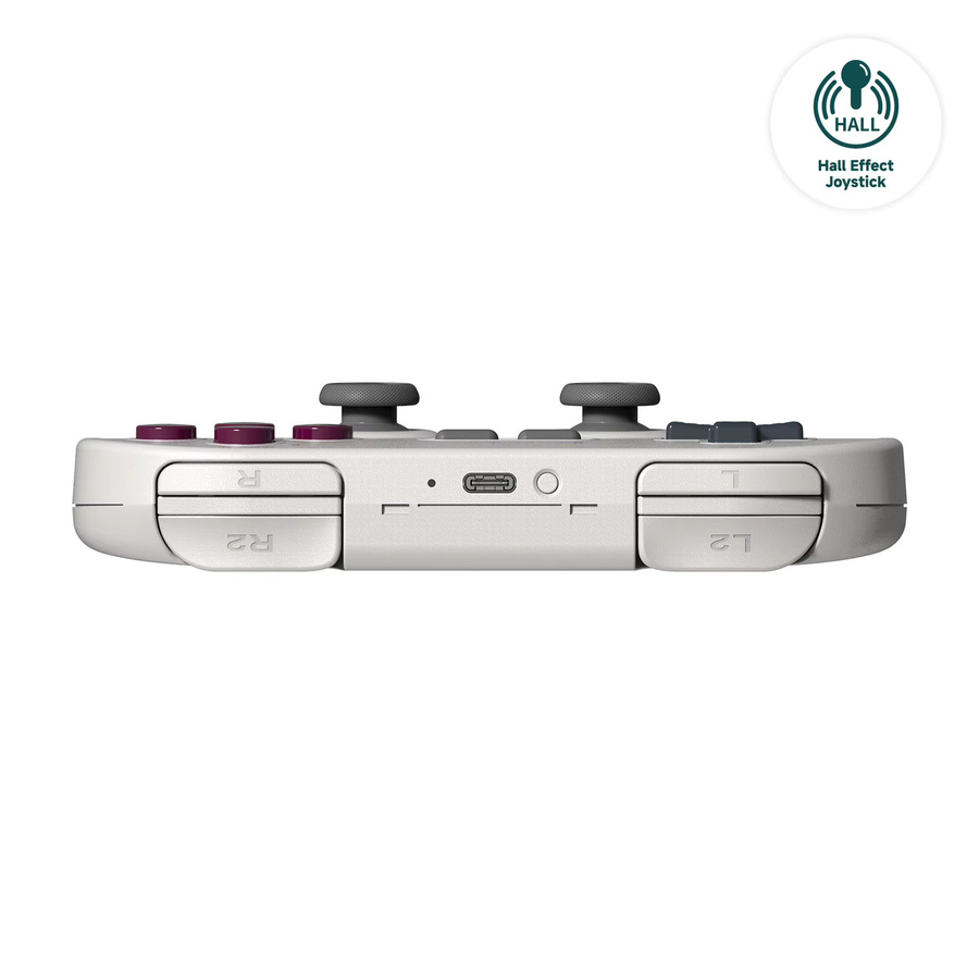 8Bitdo SN30 Pro Bluetooth Kabelloser Gaming-Controller mit Hall-Effekt in Grau für Nintendo Switch, MacOS, Android, Raspberry Pi, Windows und Steam Deck - Bild 2