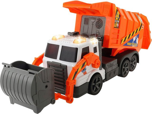 Dickie Toys Müllwagen Garbage Truck orange - Bild 1