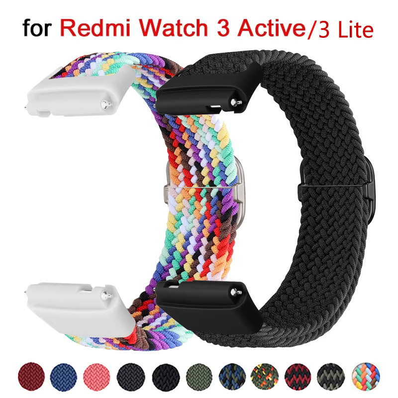 Uhrenarmband Nylon, Schwarz, Unisex, für Xiaomi Redmi Watch 3 - Bild 2