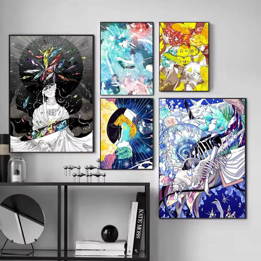 Selbstklebender Cartoon Anime L-Land Of The L-Lustrous Poster aus Papier in Mehrfarbig - Bild 2