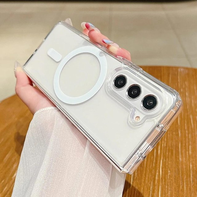 Transparente Acryl-Handyhülle für Samsung Galaxy Z Fold 7 6 5 4 3 5G mit MagSafe Unterstützung - Bild 1