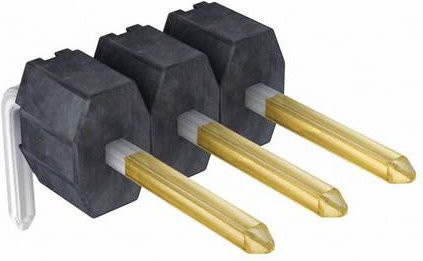 Molex Stiftleiste Standard Schwarz Gold 1 Reihe 901210763 Tray - Bild 1