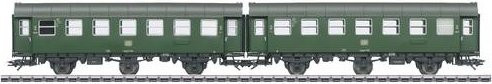 Märklin Umbauwagen-Paar 2.Kl. der DB, H0, 1:87, Grün - Bild 1
