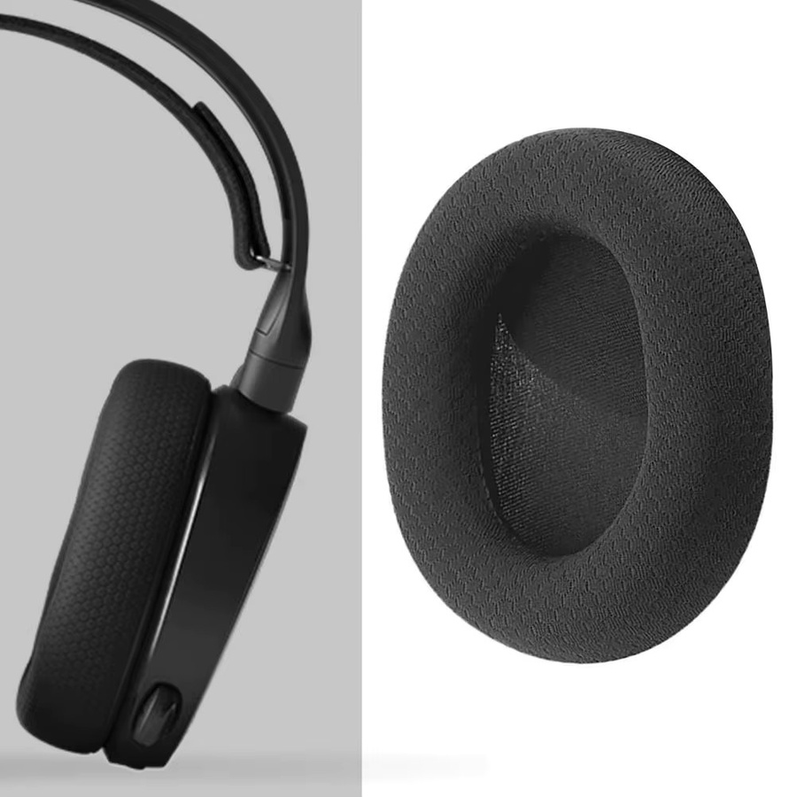 SteelSeries Ersatz-Ohrpolster aus Schaumstoff für Arctis 1 3 5 7 9 Gaming-Headsets in Schwarz und Grün - Bild 3