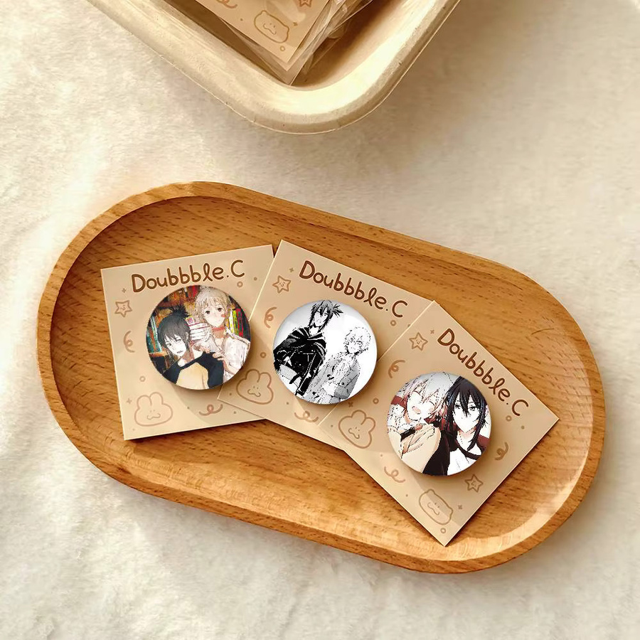 Anime NO.6 Anstecker, Metall, Rund, Unisex - Bild 4