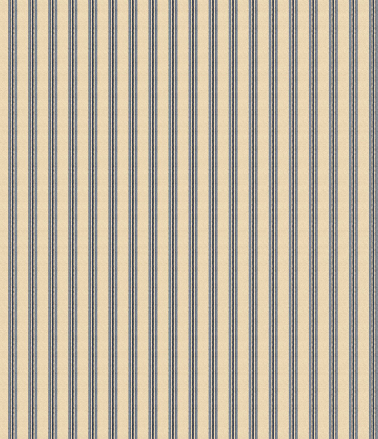 Mulberry Home Tapete Somerton Stripe in Indigo Blau, Vlies, abstraktes Streifenmuster - Bild 1