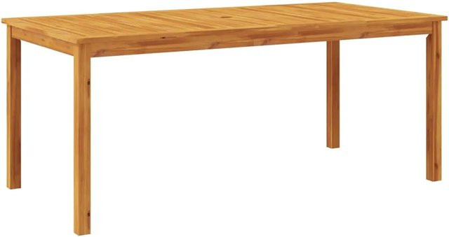 vidaXL Garten-Esstisch aus Akazien-Massivholz in Braun, rustikal, B/T/H: 180 x 90 x 75 cm - Bild 1