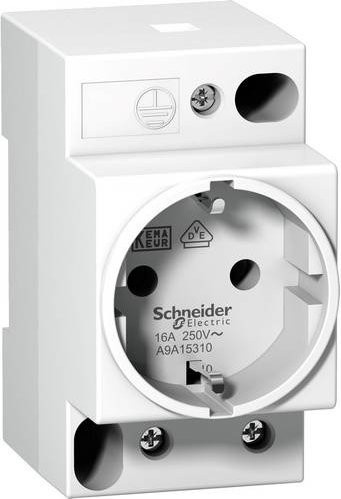 Schneider Electric Steckdose 16A 250V A9A15310 in Weiß - Bild 1
