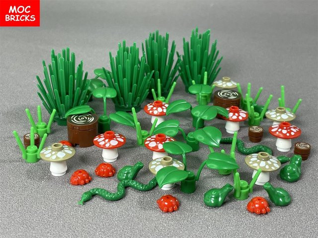 Yiran Toy Dschungel Tropischer Wald Eidechse Chamäleon Bausteine 6–12 Jahre - Bild 1