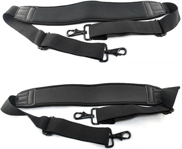 NYXIA Kameratasche Schultergurt in Schwarz mit verstellbarem Umhängetaschengurt und Doppelhaken für Laptop, Kamera und Stabilisator - Bild 1