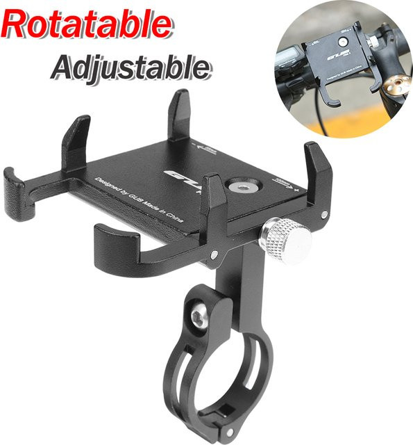 GUB Pro3 Universal Elektrische Handy Halterung für Motorrad, Fahrrad und E-Roller aus Aluminium Legierung in Schwarz - Bild 1