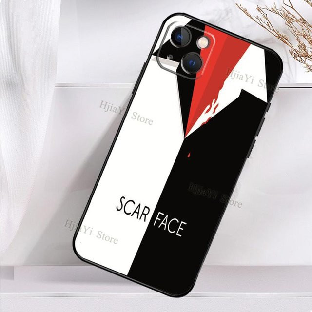 Scarface Al Pacino Tony Montana Handyhülle für iPhone 11 12 13 14 Pro Max und weitere Modelle, Multicolor - Bild 1