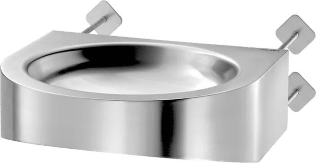 Delabie WT PMR XS TC Wandhangwaschbecken aus Edelstahl 1.4301 satiniert in Silber, B/T/H: 43,0 x 29,0 x 39,0 cm - Bild 1